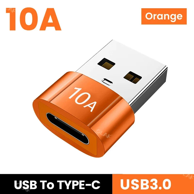 10A USB 3.0 To Type C data Adapter OTG USB C Male To USB Female Converter For Macbook Laptop Xiaomi Samsung Fast OTG Connector